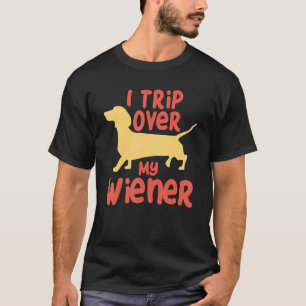 Ich reise über meine Dackel Weiner T-Shirt