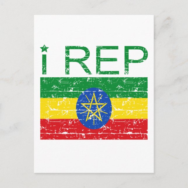Ich reite Äthiopien Postkarte (Vorderseite)