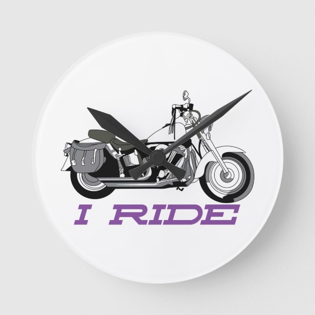 Ich reite runde wanduhr (Vorderseite)