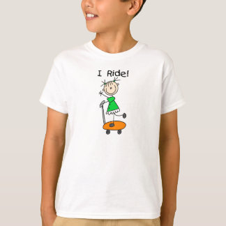 Ich reite Strichmännchen-Shirt T-Shirt