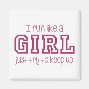 Ich renne wie ein Mädchen, versuche einfach aufzus Magnet