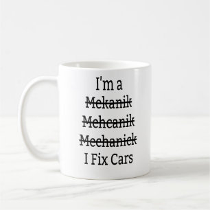 Ich repariere Autos Kaffeetasse
