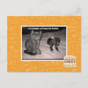 Ich repariere Puppy Postkarte