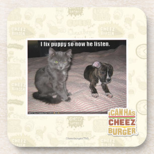 Ich repariere Welpen Getränkeuntersetzer