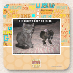 Ich repariere Welpen Getränkeuntersetzer