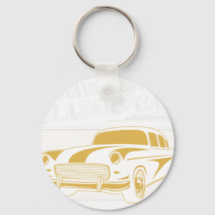 Ich restauriere nicht immer Oldtimer, oh doch, war Schlüsselanhänger