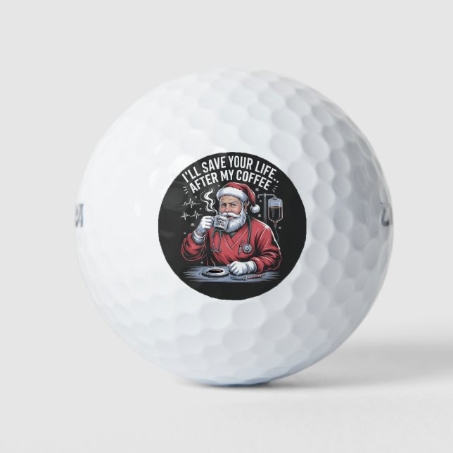 Ich Rett dein Leben nach meinem Kaffeehaus Golfball (Vorderseite)