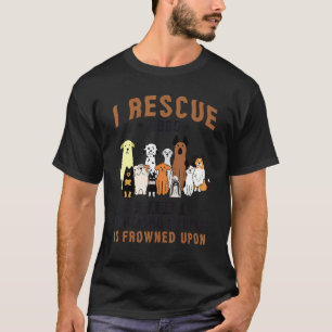 Ich rette Hunde, weil das Punching von Menschen er T-Shirt