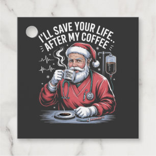 Ich rette Ihr Leben nach meinem Kaffee-Weihnachtsm Geschenkanhänger