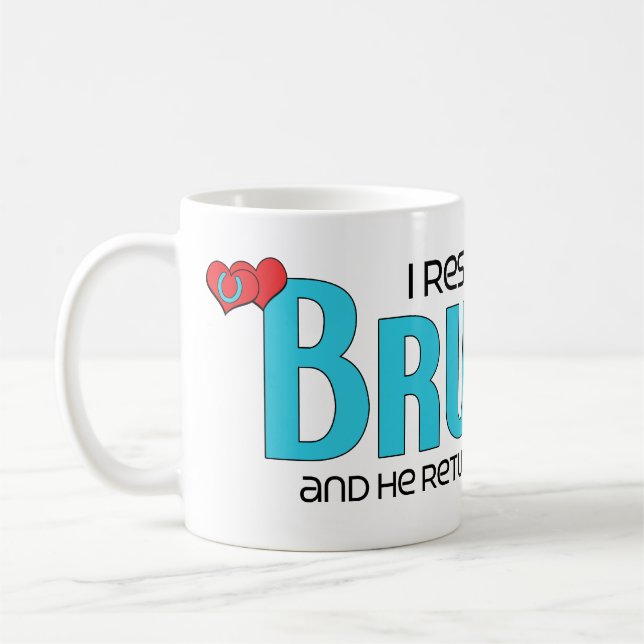 Ich rettete ein Brumby (männliches Pferd) Kaffeetasse (Links)