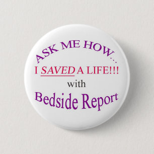 Ich rettete ein Leben mit Kopfende-Bericht Button