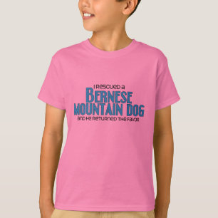 Ich rettete einen Bernese Gebirgshund (männlichen T-Shirt