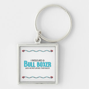 Ich rettete einen HundeAdoptions-Entwurf Schlüsselanhänger