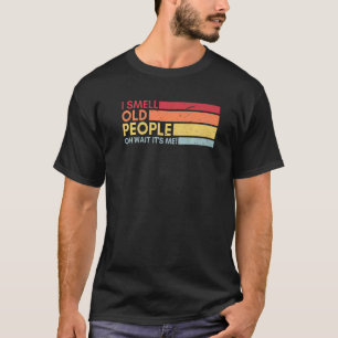 Ich rieche alte Menschen Opa Oma Zitate Vintag T-Shirt