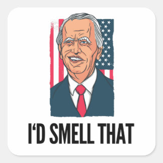 Ich rieche das - Anti Joe Biden Impeach Quadratischer Aufkleber