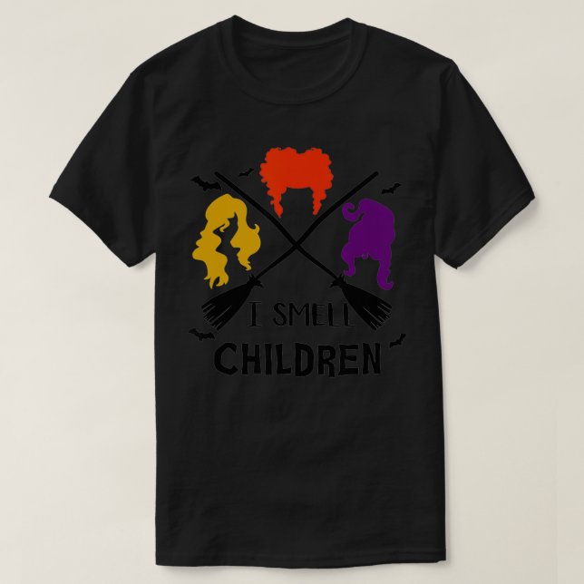 Ich rieche Kinder Funny Hexen Halloween-Party Co T-Shirt (Design vorne)