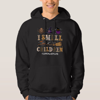 Ich rieche Kinder Lustiges Lunch Lady Halloween-Sh Hoodie
