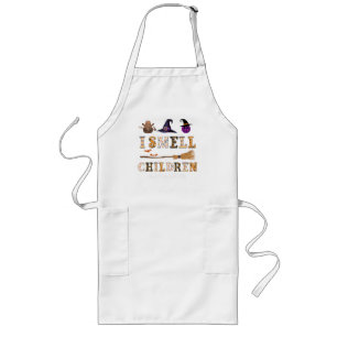 Ich rieche Kinder Lustiges Lunch Lady Halloween-Sh Lange Schürze