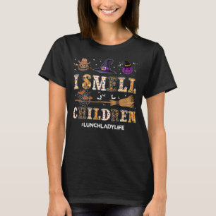 Ich rieche Kinder Lustiges Lunch Lady Halloween-Sh T-Shirt