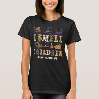 Ich rieche Kinder Lustiges Lunch Lady Halloween-Sh T-Shirt
