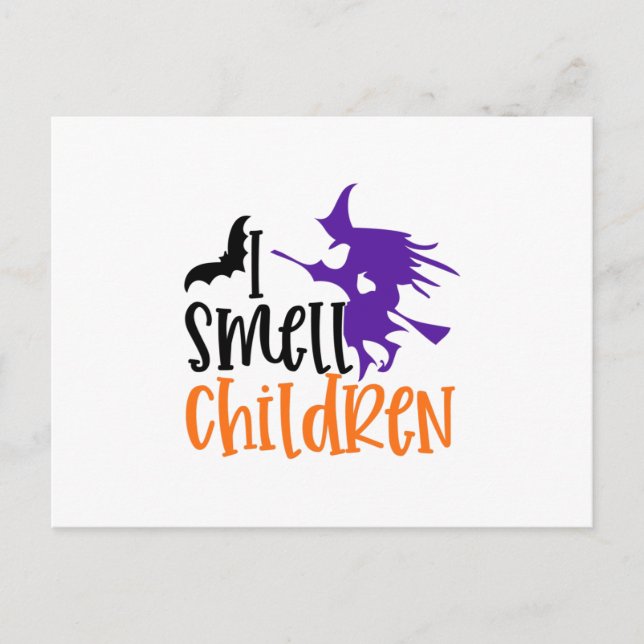 Ich rieche Kinder Postkarte (Vorderseite)