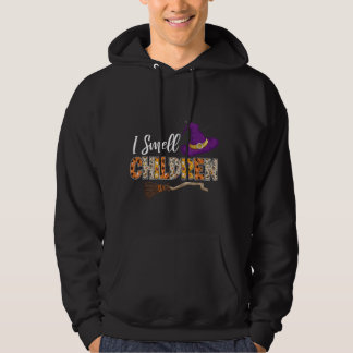 Ich rieche Kinderlehrer Halloween Hexenbrooms Hoodie
