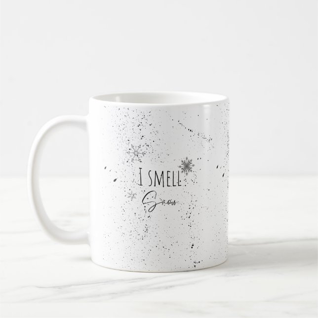 Ich rieche Schnee Coffee Tasse (Links)