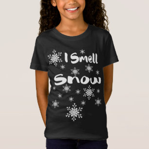 Ich rieche Schnee niedliche Schneeflocken Funny Ge T-Shirt