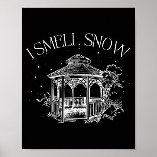 Ich rieche Schnee Winter Weihnachten Schneeball De Poster