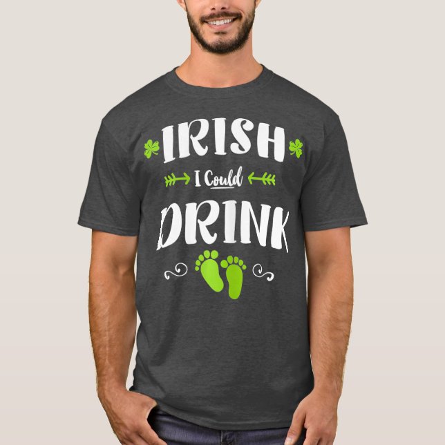Ich riskiere, dass ich die St. Patricks Day Schwan T-Shirt (Vorderseite)
