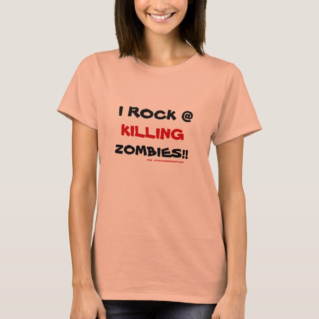 Ich Rock @ Killing Zombies T-Shirt (Vorderseite)