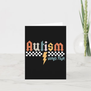 Ich Rock the Spectrum Autism World Tour Autismus A Karte