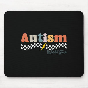 Ich Rock the Spectrum Autism World Tour Autismus A Mousepad