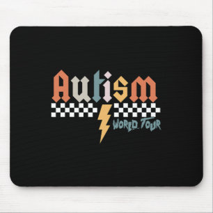 Ich Rock the Spectrum Autism World Tour Autismus A Mousepad