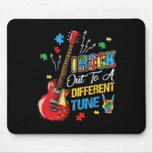 Ich rocke zu einer anderen Melodie Autism Awarenes Mousepad