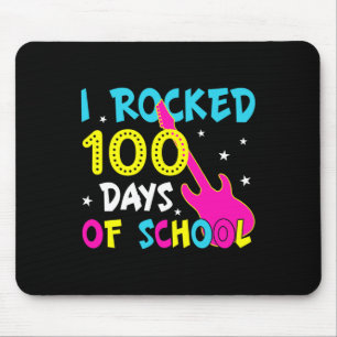 Ich rockte 100 Tage der 100. School Gitarrenmusik Mousepad