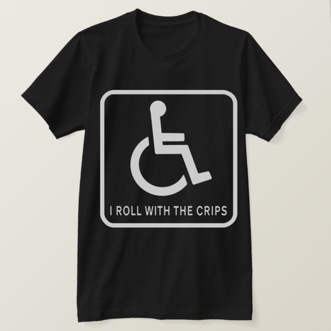 Ich rollen mit den Krippen T-Shirt (Design vorne)
