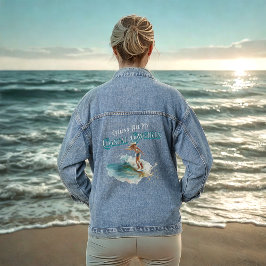 Ich rufe alle meine Cowgirls an der Küste Jeansjacke