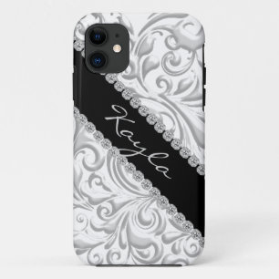 Ich rufe der 5 ABDECKUNGS-SILBERNES SCHWARZES Case-Mate iPhone Hülle