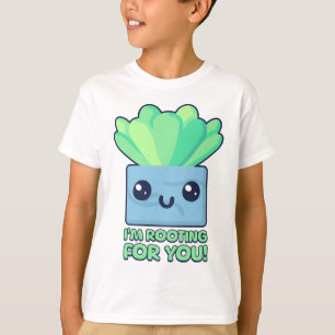 Ich rutsche für dich! Niedlicher Sukkulenter Pflan T-Shirt