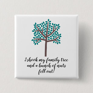 Ich rüttelte meinen Stammbaum, den ein Bündel Button