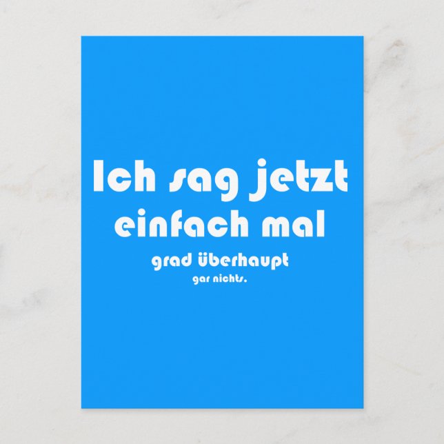 Ich sag jetzt einfach mal Messgrad nicht Postkarte (Vorderseite)