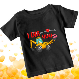 Ich sage dir Backhoe Valentine Baby T-shirt