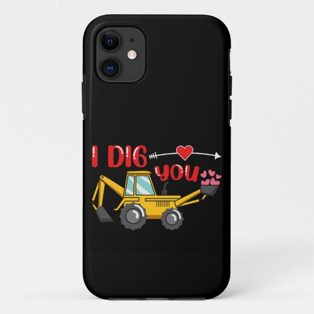 Ich sage dir Backhoe Valentine Case-Mate iPhone Hülle (Rückseite)