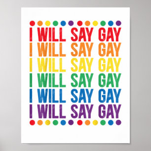 Ich sage "Gay Design" für eine "Say Liebe Proud LG Poster