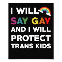 Ich sage "Gay" und werde Trans Kids Lgbtq schützen