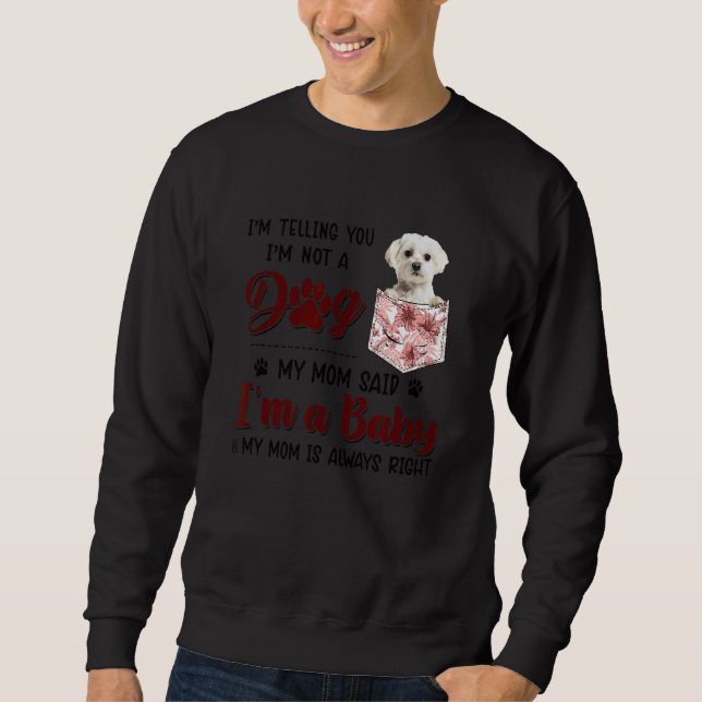 Ich sage Ihnen, dass ich kein Hund bin, sagte mein Sweatshirt (Vorderseite)