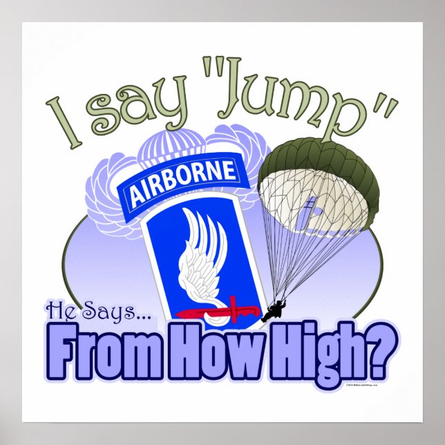 Ich sage Jump [173. Im Flugzeug] Poster (Vorne)