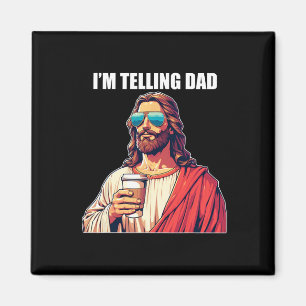 Ich sage Vater Shirt Funny Religious Christlich Je Magnet