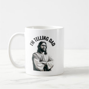 Ich sag's Papa - Lustiges Jesus Meme Kaffeetasse